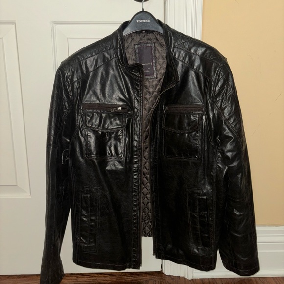 angelo litrico vintage leather jacket - size 2XL - Picture 1 of 2